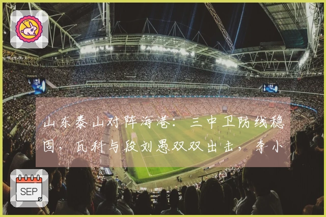 山东泰山对阵海港：三中卫防线稳固，瓦科与段刘愚双双出击，李小恒与泽卡前锋发力